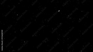 Winter Snow falling Overlay Effect, Falling snow animation loop on black background in Ultra HD 4K.