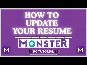 How to Update Your Resume on Monster | Quick & Easy PC Tutorial
