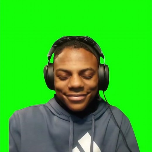 IShowSpeed Closing His Eyes meme - Green Screen