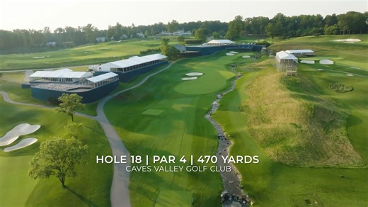 A closer look at Caves Valley’s challenging final hole