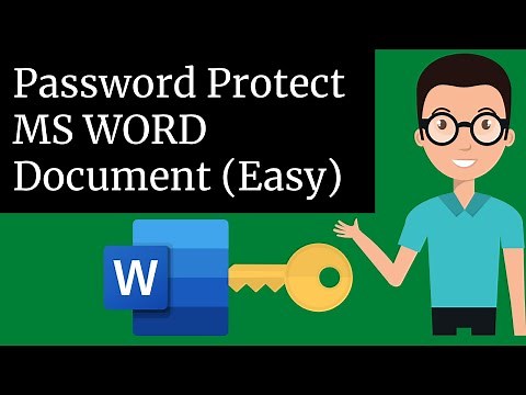 How To Password Protect a Word Document (MS WORD) (2021)
