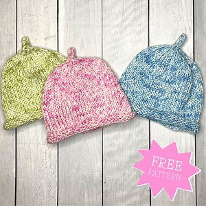 Easy Knit Baby Hat on Double Pointed Needles — Blog.NobleKnits