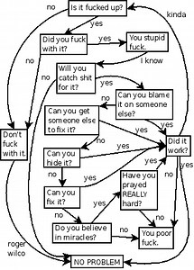 Flowchart: Is it f*cked up? What to do, if so.