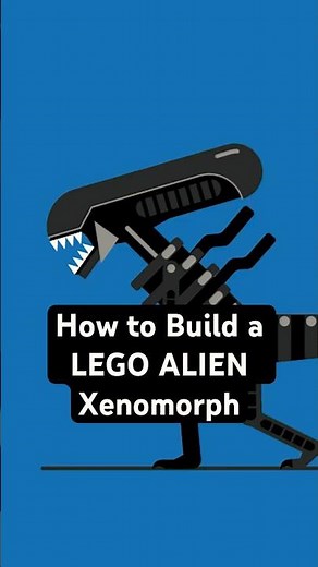 How to build a LEGO Alien Xenomorph #lego #legoaddict #legominifigures #alien #legomoc