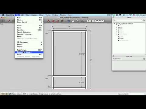 Sketchup for Woodworkers - Dimensions and Printing