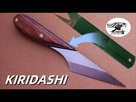 Make Your Own Kiridashi Knife Cheaply from a Saw Blade (Full Process)