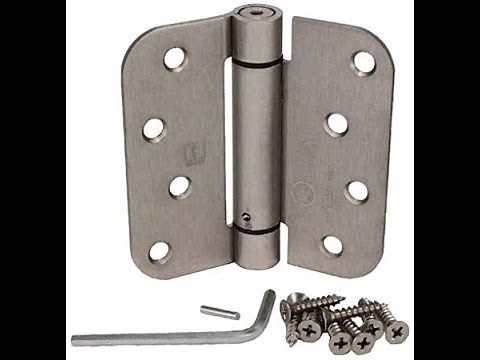 How to adjust the spring hinges on an exterior door