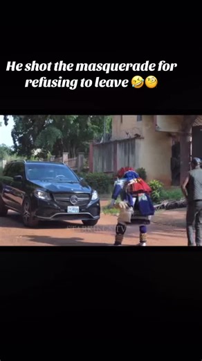 Dramatic Movie Scene with Masquerade Encounter