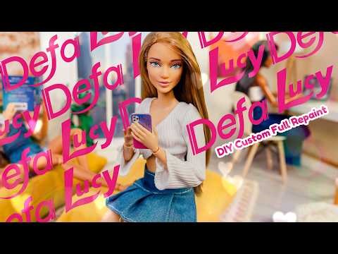 Barbie Makeover Tutorial: How To Make A Defa Lucy Inspired Fashion Doll : Learn To Repaint