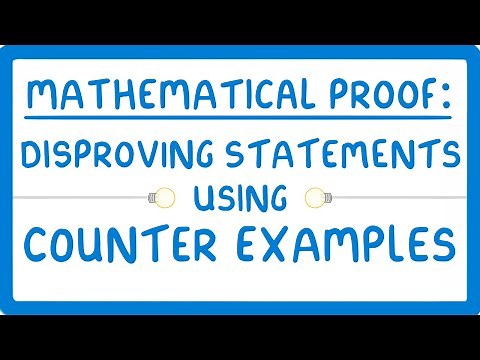 GCSE Maths - How to Disprove a Statement by Counter Example - Proof Part 1 (2026/27 exams)