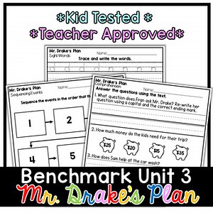 Benchmark Advance First Grade Decodable Reader | Mr. Drake's Plan | Unit 3
