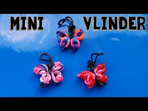 ♥ Rainbow Loom Nederlands Vlinder♥ ZONDER LOOM ♥ Butterfly