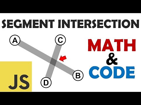 Segment intersection formula explained