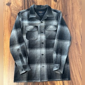 PENDLETON 🖤 MEN'S PLAID BOARD SHIRT 100% wool size S