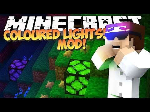 Minecraft | COLORED LIGHTS MOD - Mod Showcase