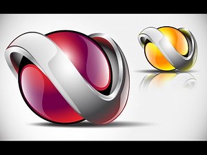 How to create FULL 3D Logo Design in Adobe Illustrator CS5 HD1080p (V1)