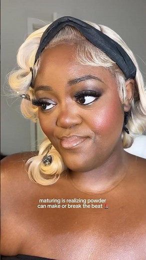 i finally learned how to use setting powder, baking powder, and powder blush! now makeup is so tea