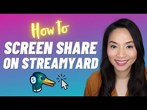 How to use Streamyard - Streamyard screen share tutorial (Share your screen and play audio)