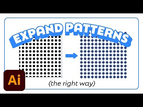 How to expand patterns (the right way) in Adobe Illustrator