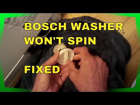 ✨ Bosch Washer - Won't Spin - EASY FIX ✨