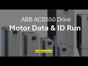 ABB ACS550 drive motor data & ID run vector control in english