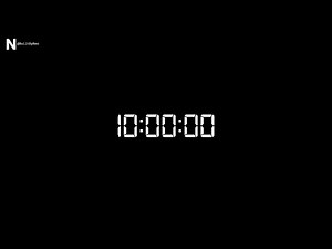 10 Hour Countdown Timer + Alarm | Full HD