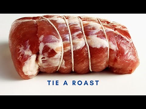 How to Tie a Roast with a String - The Butcher's Knot (Easy Way)