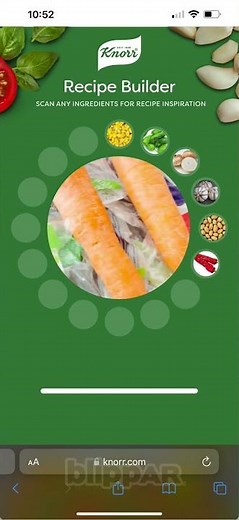 AI Recipe Builder for Knorr - Blippar
