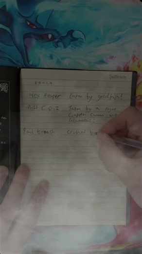 Writing Your Name in the Death Note (Silly Edition 😂) #deathnote #funny #meme #fyp #halloween #fun