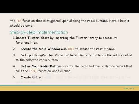 How to Disable Entry Fields with Radio Buttons in Tkinter