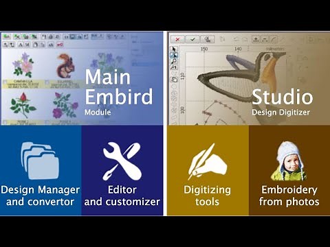 Embird Machine Embroidery and Digitizing Software ▶️ Overview