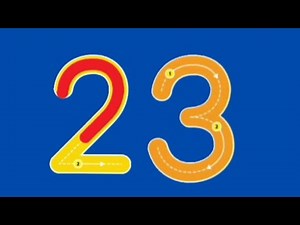 How to write number 23 | let's Read and write numbers | Tracing number