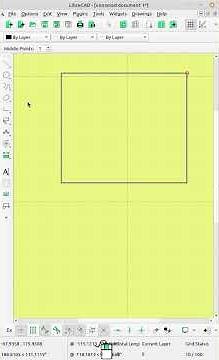 How to Draw an Ellipse Inscribed in a Rectangle | LibreCAD 2D Tutorial