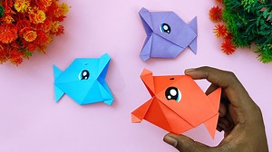 1.8M views · 1.9K reactions | How to fold origami fish step by step - School project ideas with 3d paper fish - Easy origami ideas #Crafts #PaperFish #OrigamiFish | DIY And Paper Crafts | Facebook