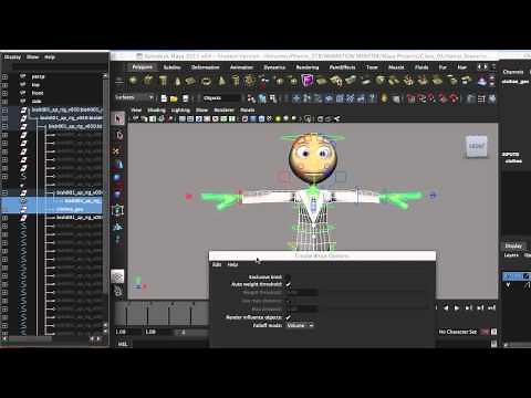Attach clothes to a rig using the Wrap Deformer tool