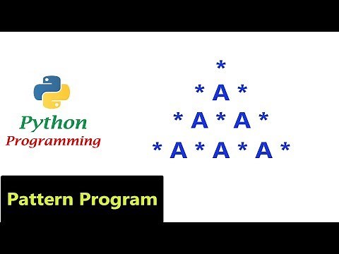 Python Pattern Programs - Printing Stars '*' and "A" in Right Angle Triangle Shape | Star Pattern