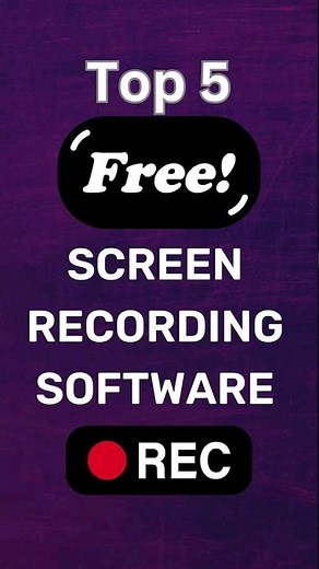 Top 5 Free Screen Recording Software for Windows