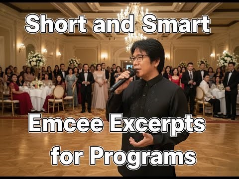 Sample Emcee Excerpts for Any Occasion