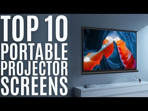 Top 10: Best Portable Projector Screens of 2021 / Foldable Projector Screen with Stand 4K, Full HD