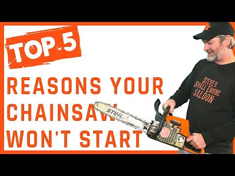 How To Fix A Chainsaw That Won't Start