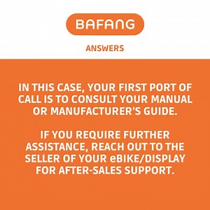What should I do if I encounter an error code on my Bafang display? 🤔 #BafangAnswers In this case, your first port of call is to consult your manual/manufacturer’s guide included with your purchase. 📝 You can also head to the OEM area of our website where we have user manuals for our components freely available to download. Find them here: https://www.bafang-e.com/en/oem-area/service/UserManual If you require further support following this, we recommend getting in touch with the original selle