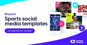 Sports social media template designs • 36 examples
