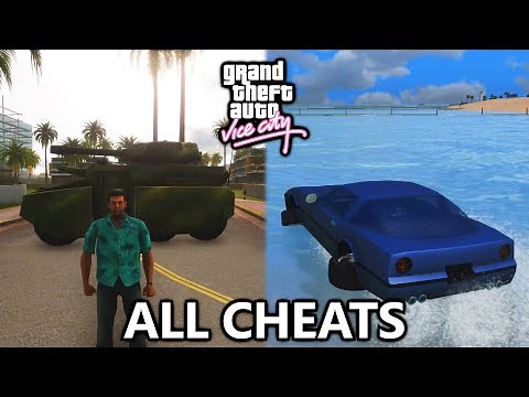 GTA Vice City - All Cheat Codes (Tank, Flying Cars, Drive on Water, Weapons, Weather, and more!)