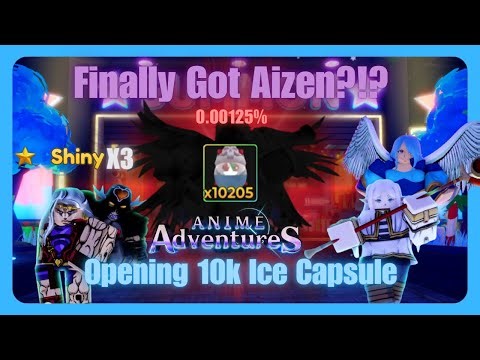 (Got Aizen?!) Opening 10K Icy Star Capsule!!! | Roblox | Anime Adventures