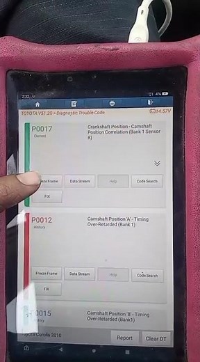 P0017 P0018 Error Code | Engine Timing Issue