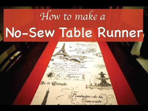 Easy No Sew Table Runner