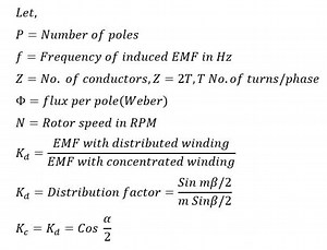 EMF Equation of Alternator and AC Generator