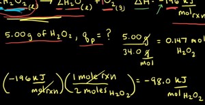 Enthalpy of reaction