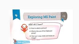 lesson 4. Exploring Ms Paint - Computer - Notes - Teachmint