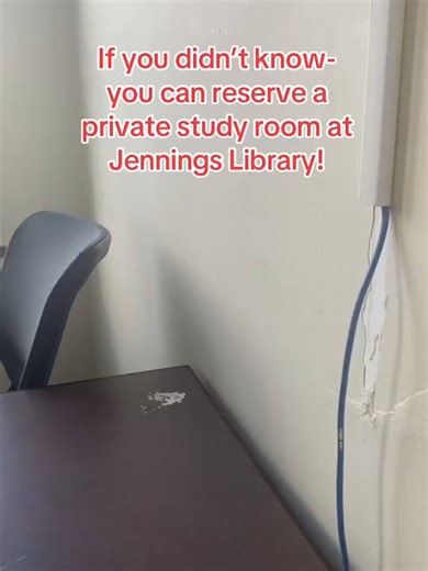 Study Rooms Available at Jennings Library for Finals